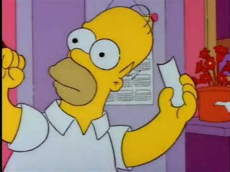 Homer listening to the lottery numbers .